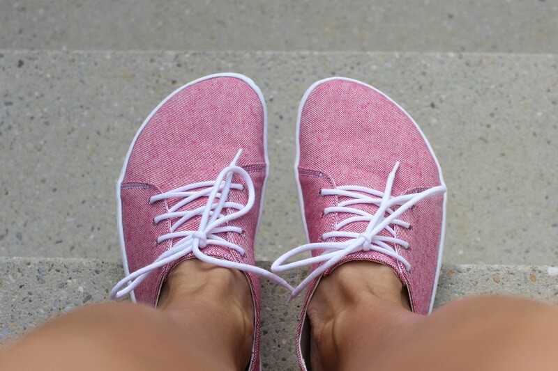 tvar boty ve špičce